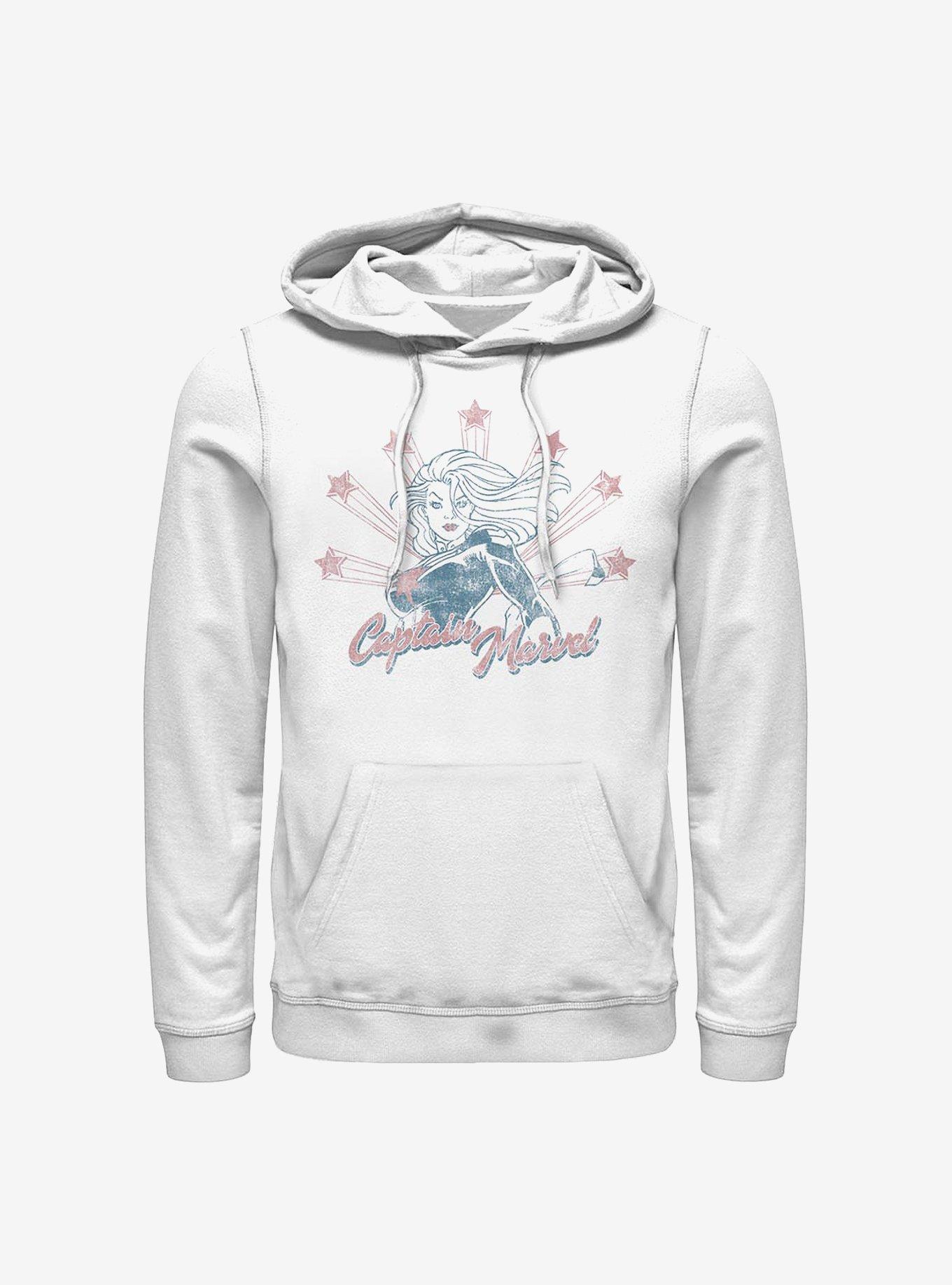 Marvel Captain Marvel Retro Stars Hoodie