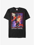 Marvel Captain Marvel Galaxy T-Shirt, BLACK, hi-res