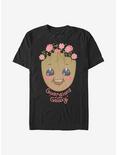 Marvel Guardians Of The Galaxy Floral Groot T-Shirt, BLACK, hi-res