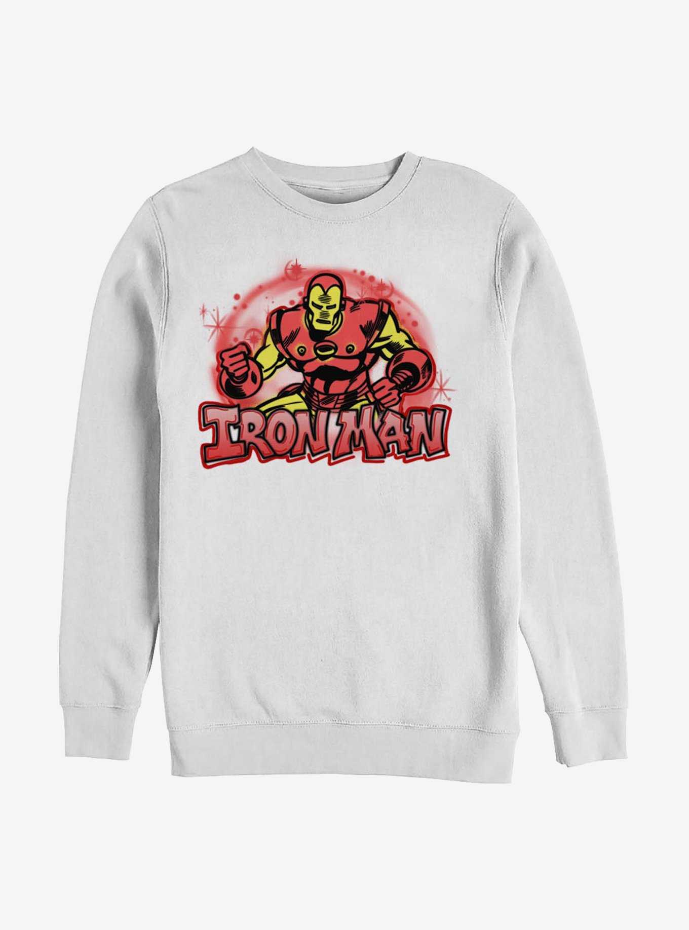 Marvel Iron Man Airbrushed Crew Sweatshirt, , hi-res
