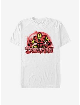 Marvel Iron Man Airbrushed T-Shirt, WHITE, hi-res