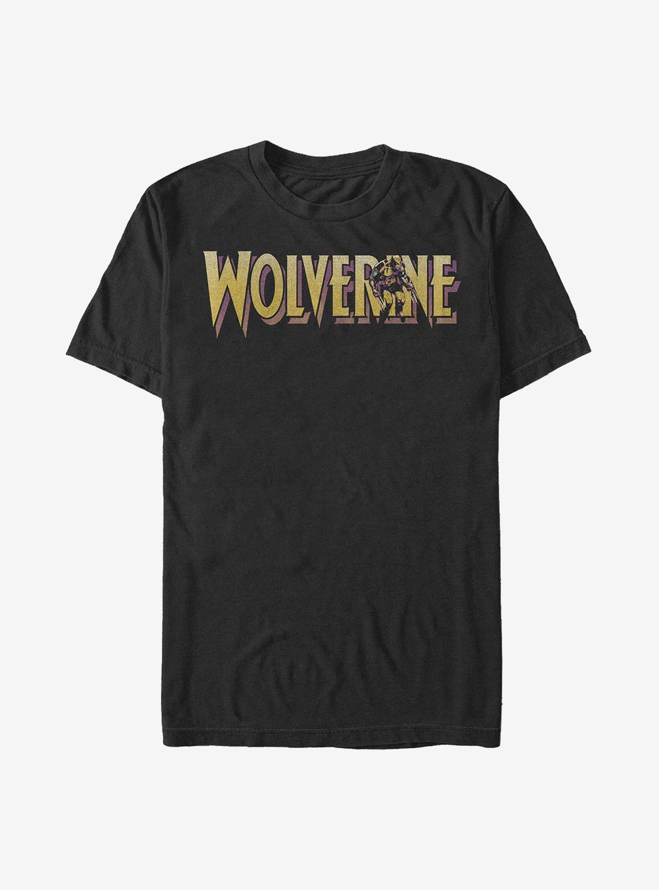 Marvel Wolverine Logo T-Shirt, BLACK, hi-res