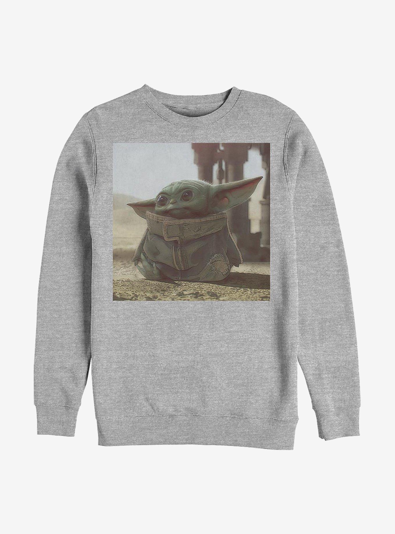 Star Wars The Mandalorian The Child Scene Crew Sweatshirt, ATH HTR, hi-res