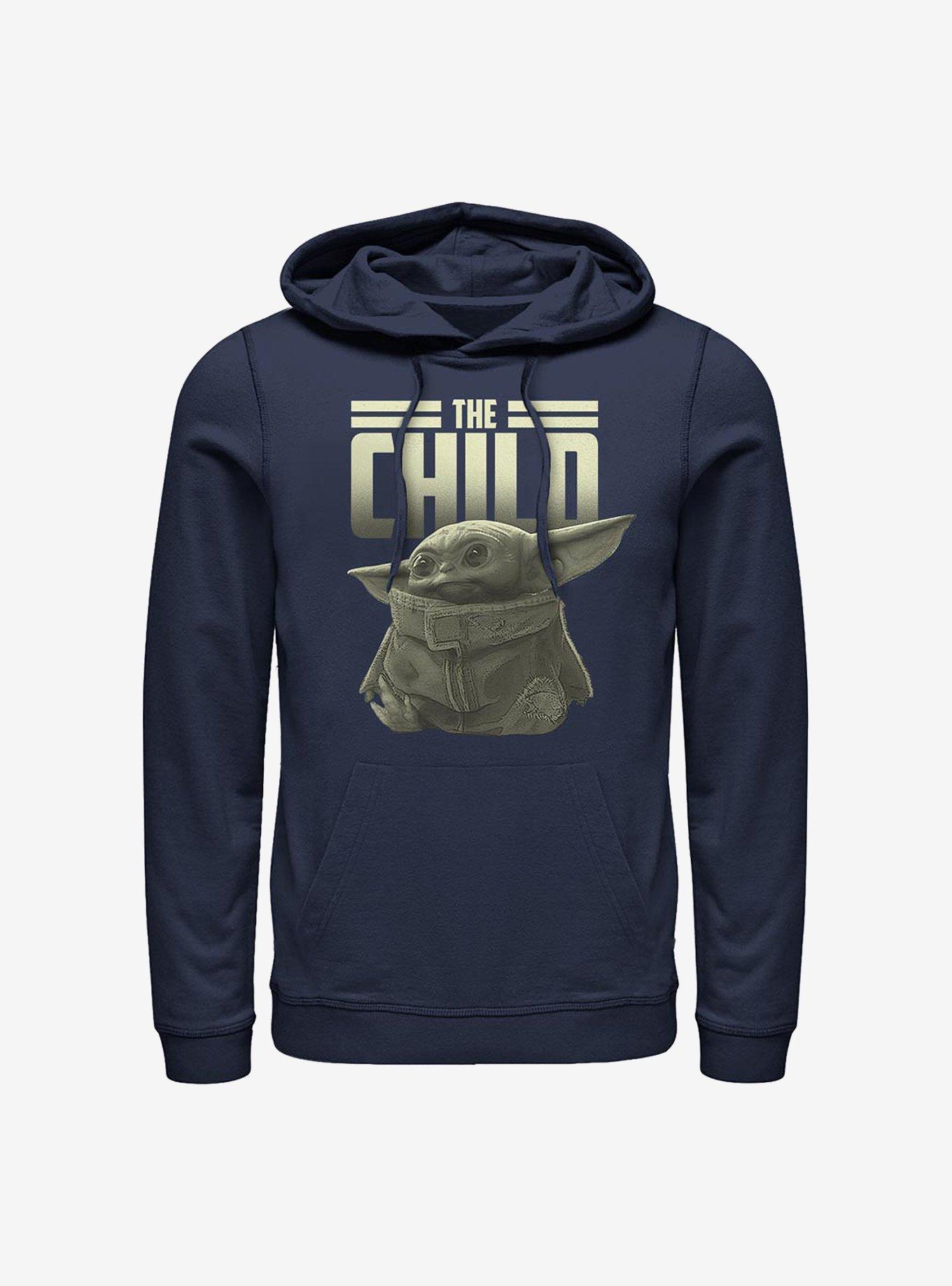 Star Wars The Mandalorian The Child Logo Hoodie, NAVY, hi-res