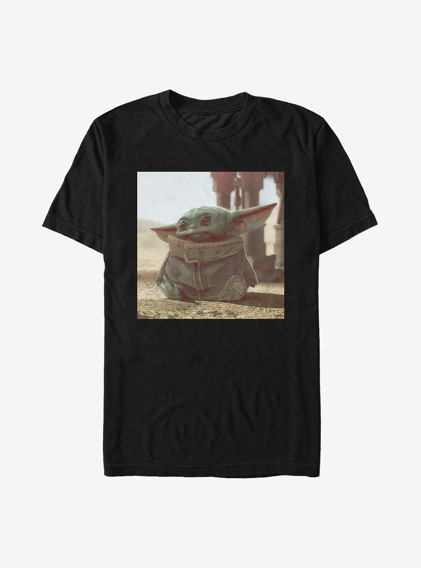 Star Wars The Mandalorian The Child Scene T-Shirt, BLACK, hi-res