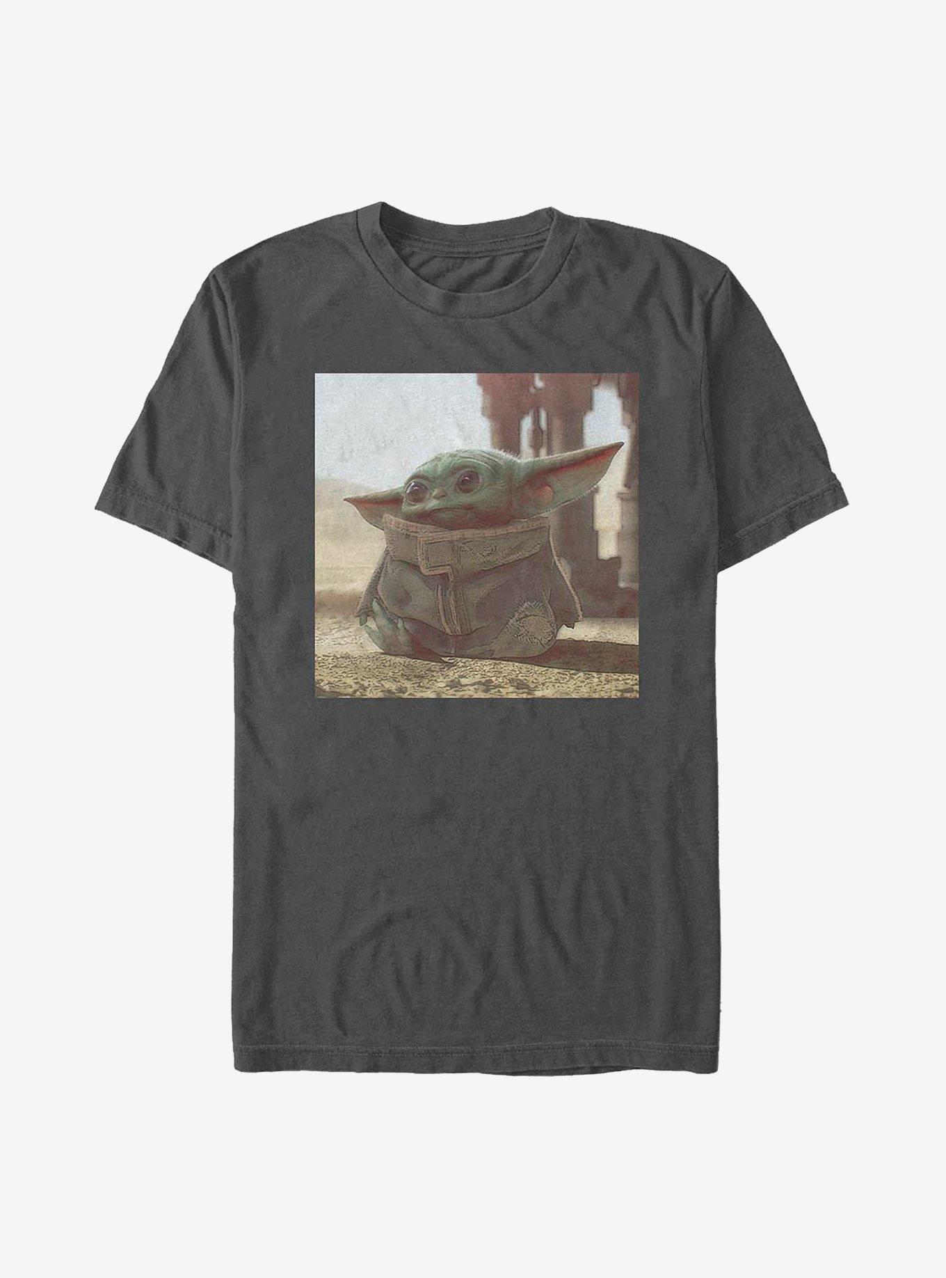 Star Wars The Mandalorian The Child Scene T-Shirt, CHARCOAL, hi-res