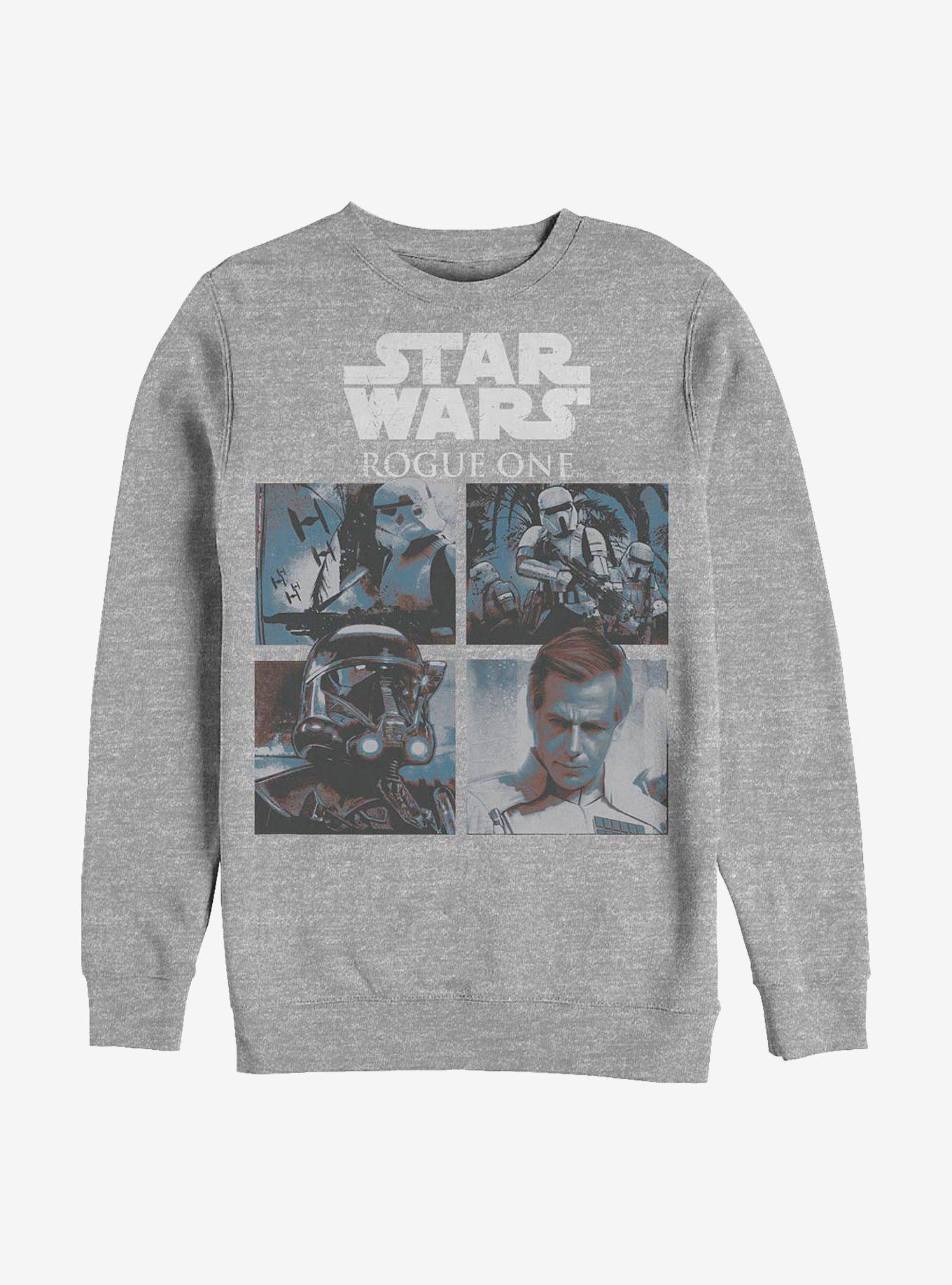 Star Wars Rogue One: A Star Wars Story Hard Hats Crew Sweatshirt, ATH HTR, hi-res