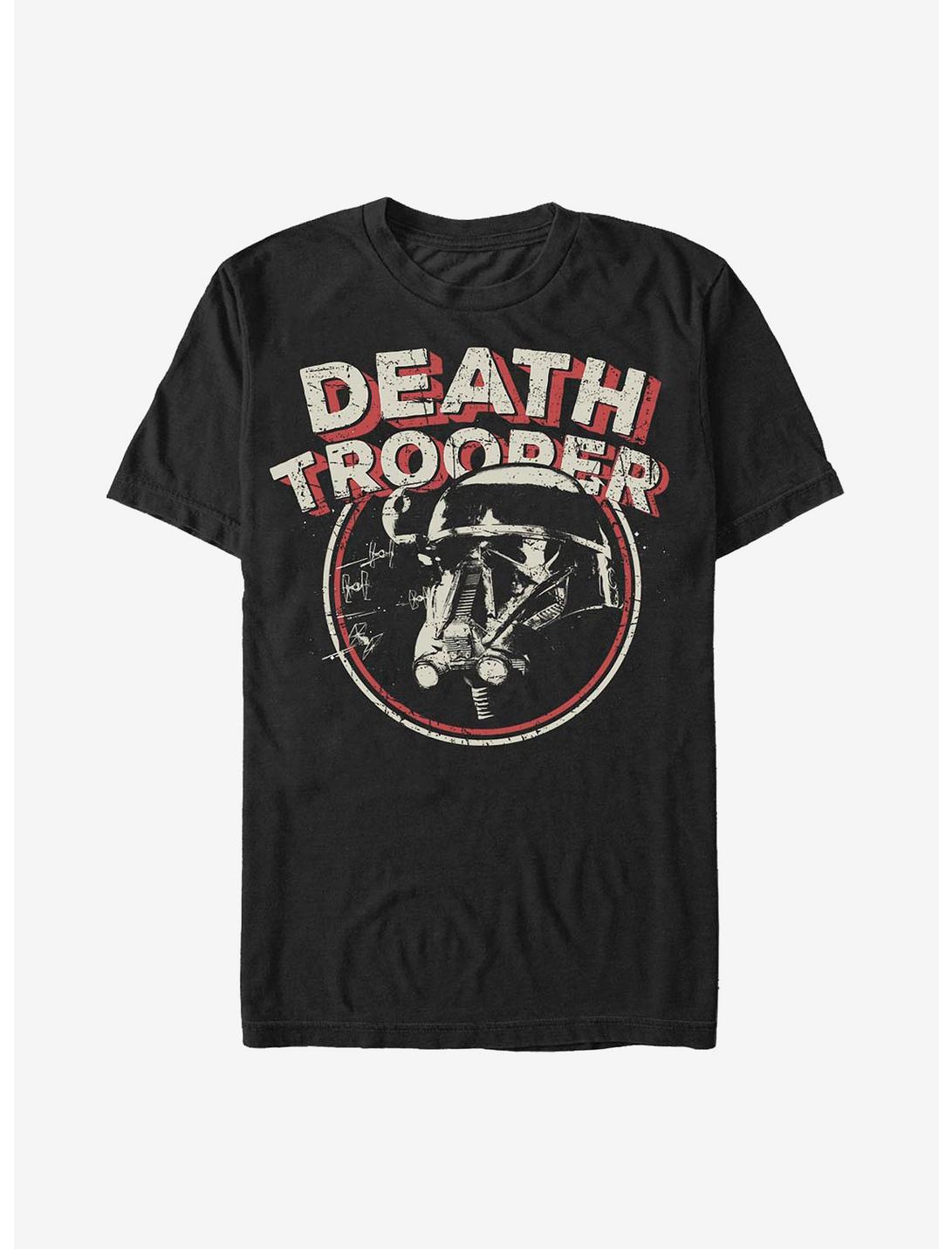 Star Wars Rogue One: A Star Wars Story Death Trooper Retro T-Shirt, BLACK, hi-res