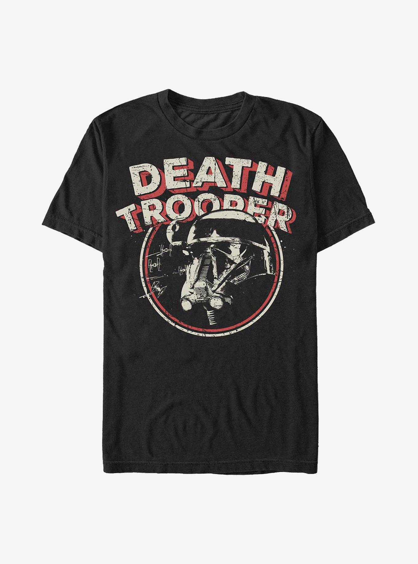 Star Wars Rogue One: A Star Wars Story Death Trooper Retro T-Shirt, BLACK, hi-res