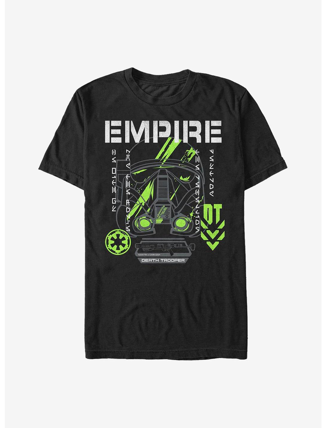 Star Wars Rogue One: A Star Wars Story Empire Death Trooper Helmet T-Shirt, BLACK, hi-res