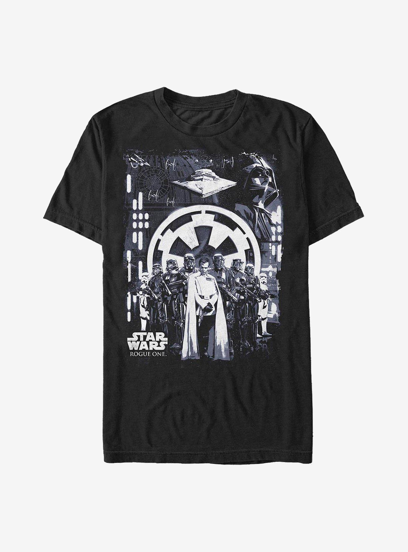 Star Wars Rogue One: A Star Wars Story Looming Empire T-Shirt, BLACK, hi-res