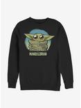 Star Wars The Mandalorian The Child Cute Eyes Crew Sweatshirt, BLACK, hi-res