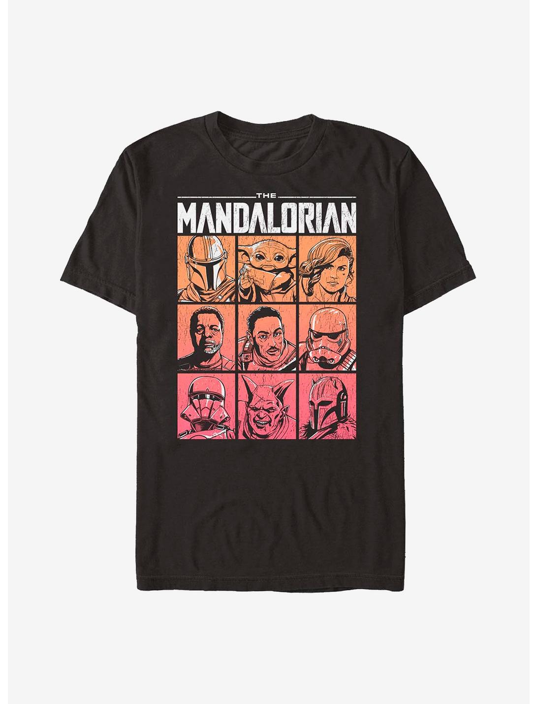 Plus Size Star Wars The Mandalorian All Star Cast T-Shirt, BLACK, hi-res