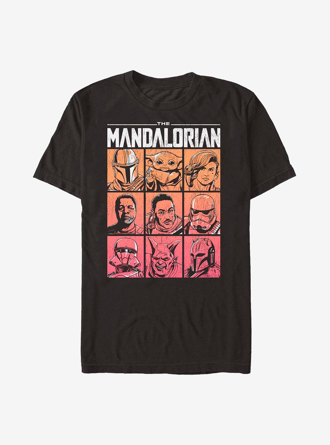 Star Wars The Mandalorian All Star Cast T-Shirt, BLACK, hi-res