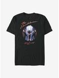 Star Wars The Mandalorian Helmet Metal T-Shirt, BLACK, hi-res