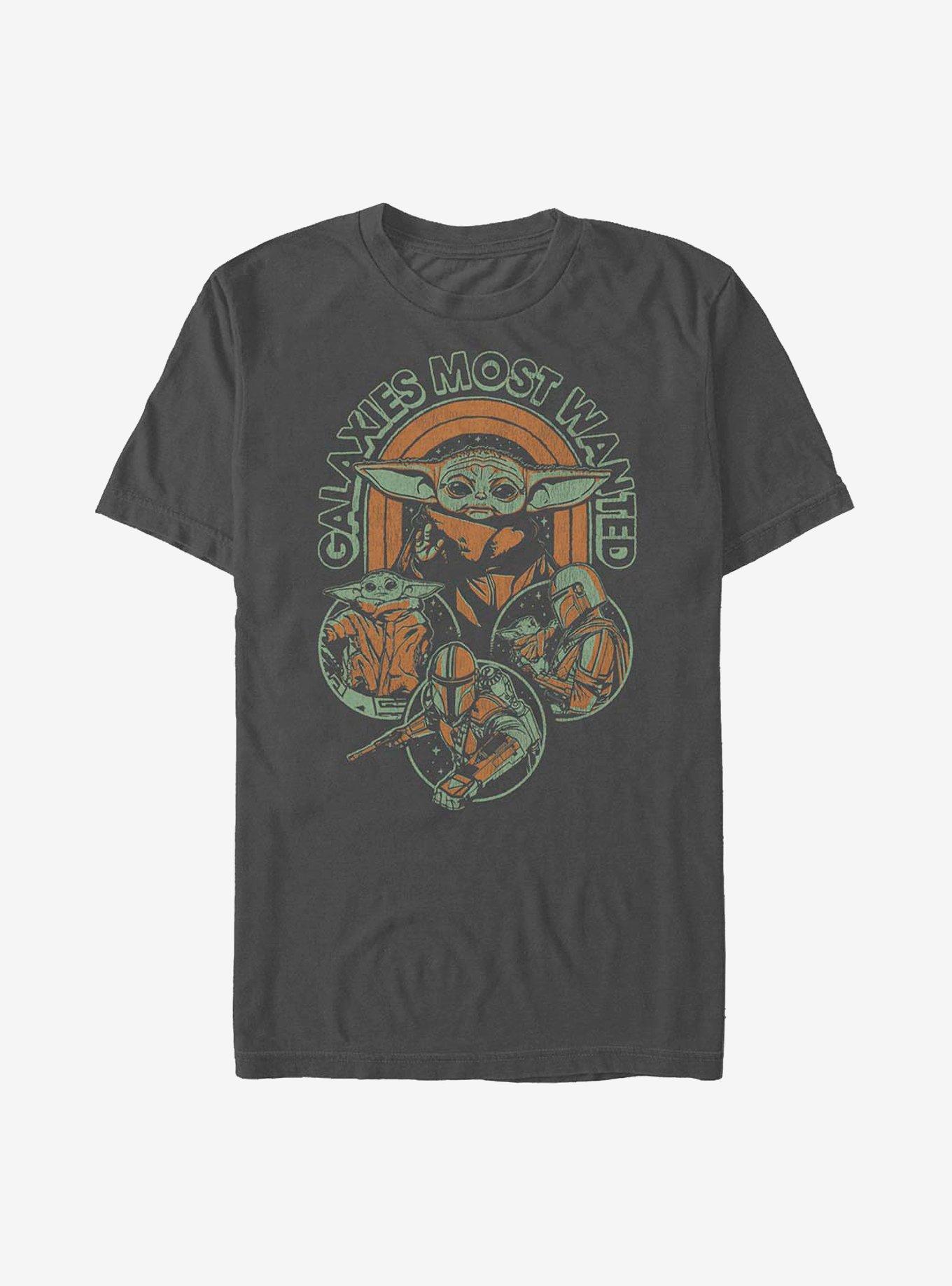 Star Wars The Mandalorian Most Wanted T-Shirt, CHARCOAL, hi-res