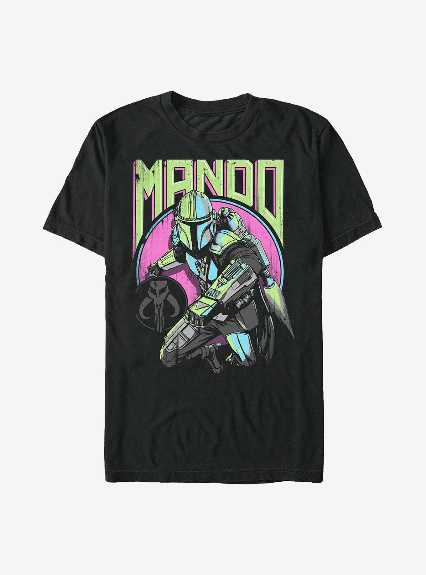 Star Wars The Mandalorian New Wave T-Shirt, BLACK, hi-res