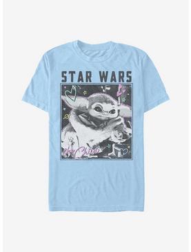 Star Wars The Mandalorian The Child Doodle Photo T-Shirt, LT BLUE, hi-res