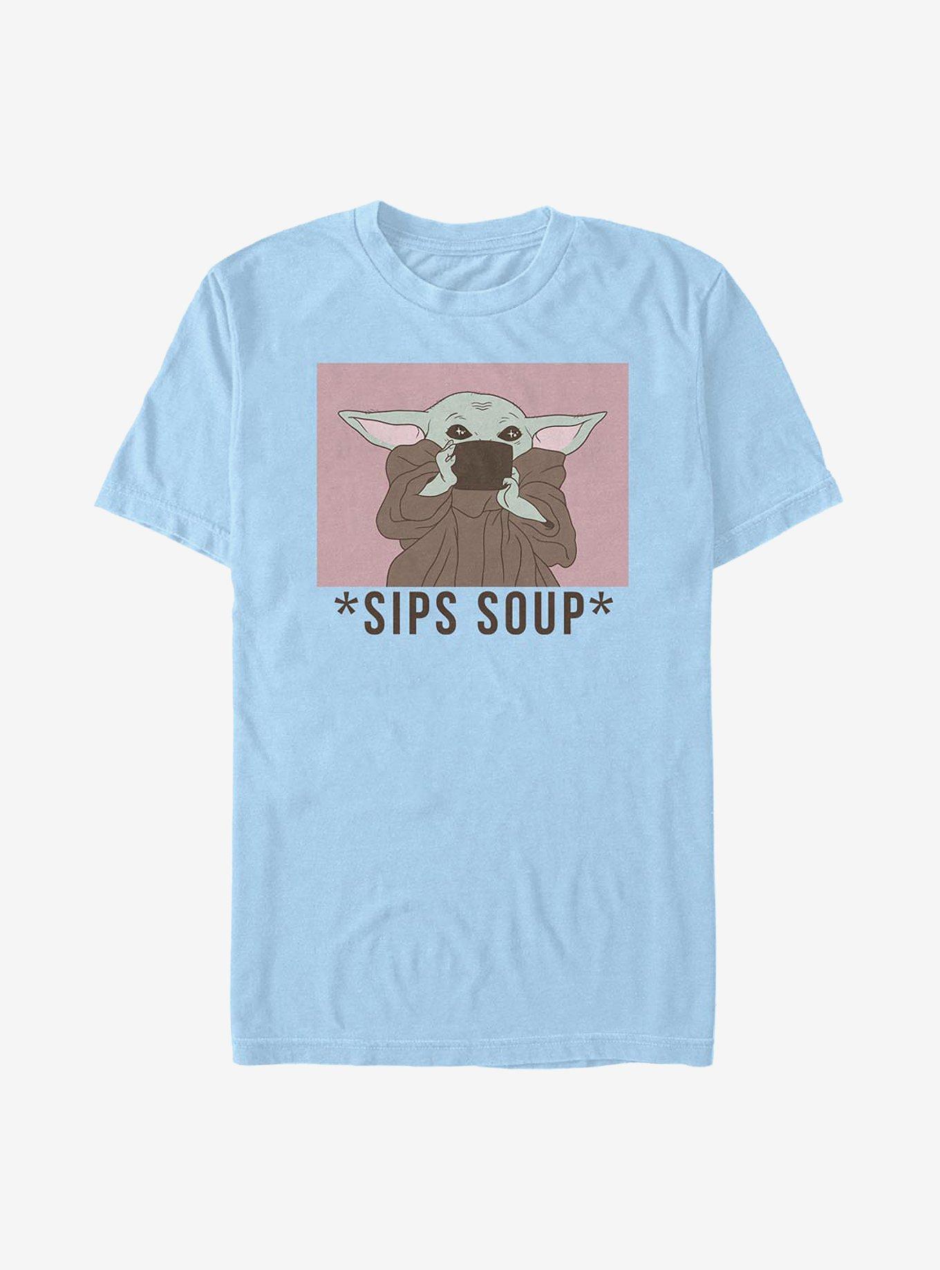 Star Wars The Mandalorian The Child Sips Soup T-Shirt, , hi-res