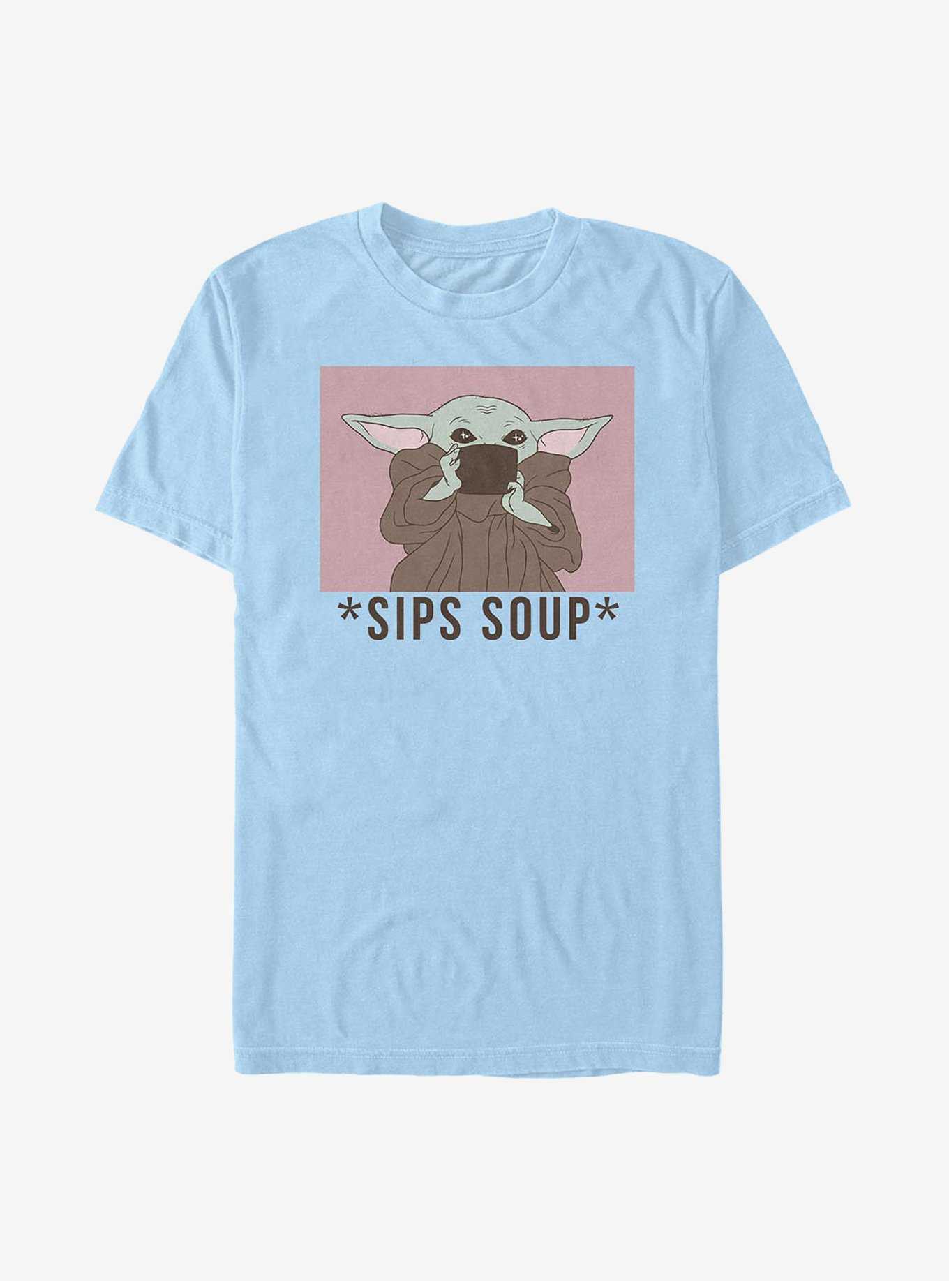 Star Wars The Mandalorian The Child Sips Soup T-Shirt, , hi-res