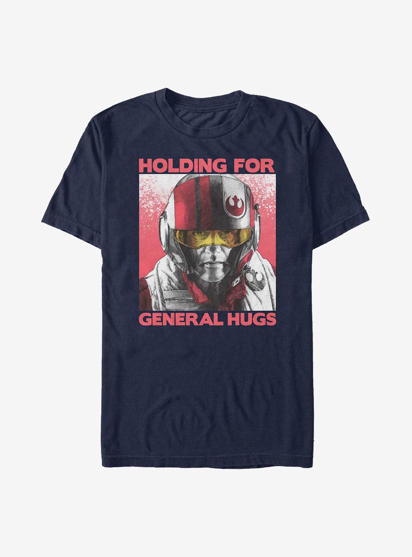 Star Wars: The Last Jedi General Hugs T-Shirt, NAVY, hi-res