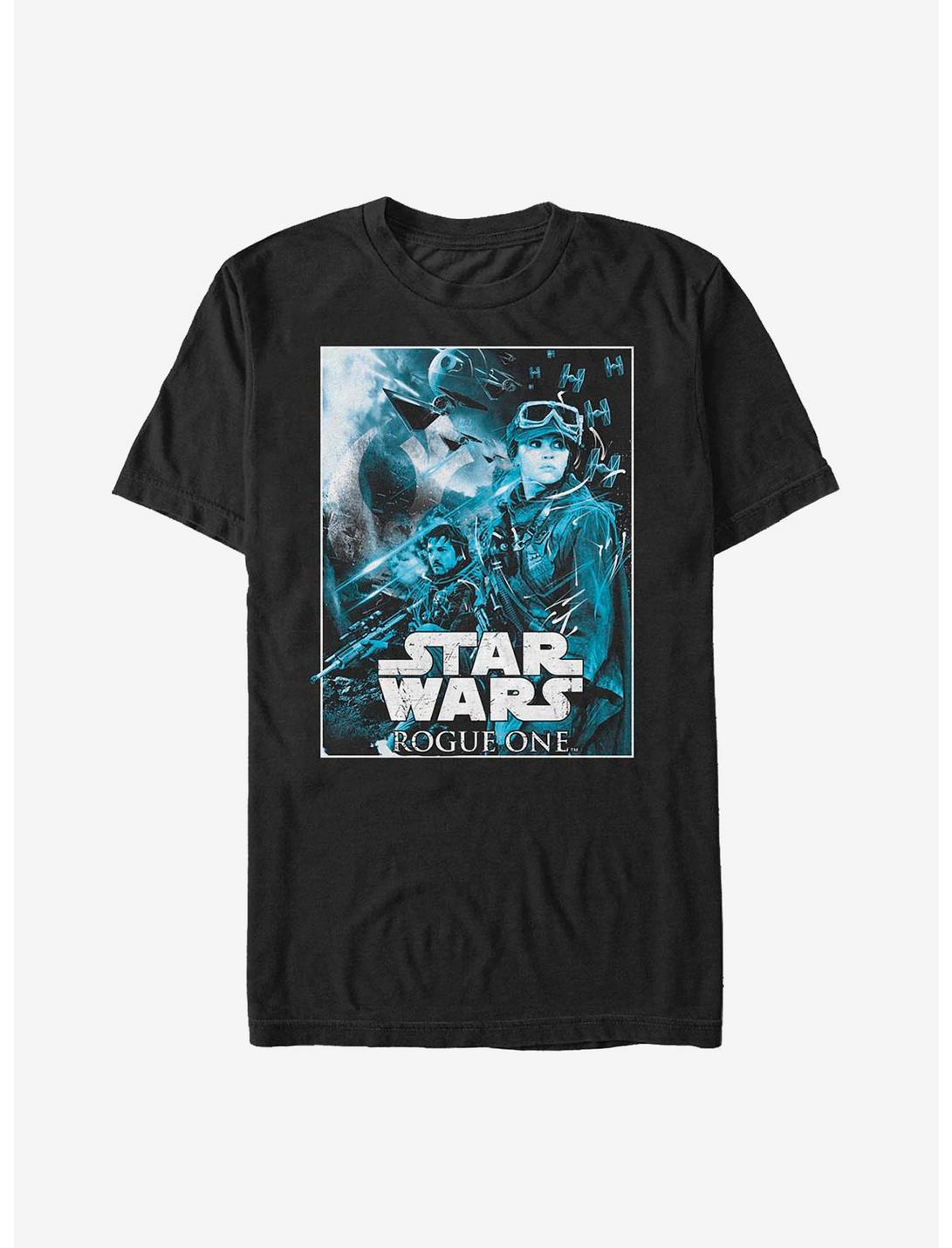 Star Wars Rogue One: A Star Wars Story Fight For Scarif T-Shirt, BLACK, hi-res