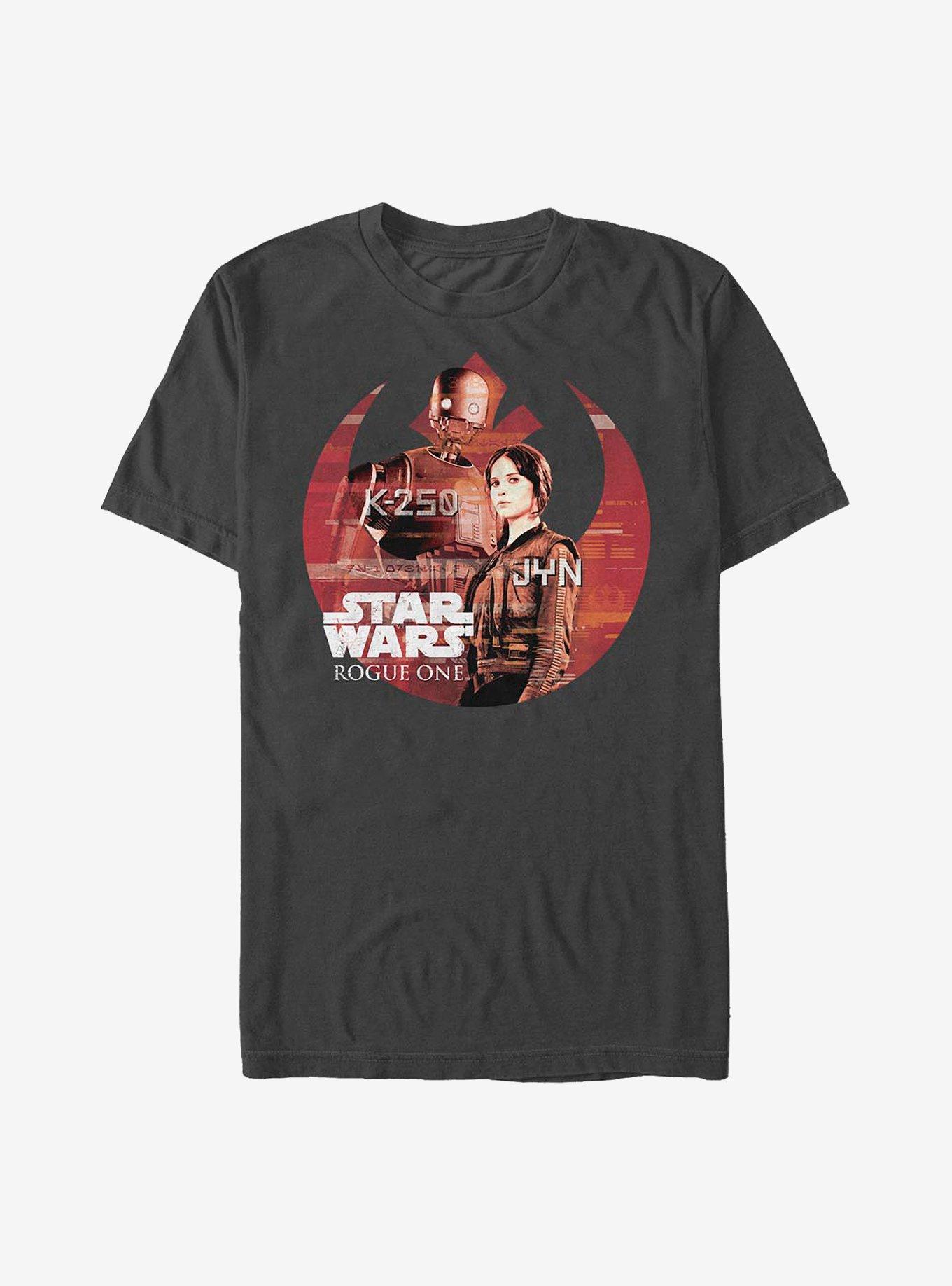 Star Wars Rogue One: A Star Wars Story Rebel At Heart T-Shirt, CHARCOAL, hi-res