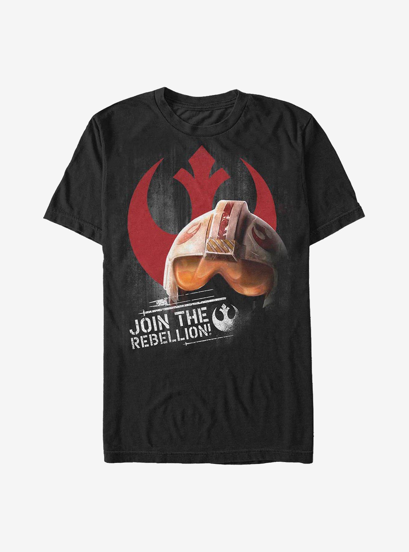 Star Wars Rogue One: A Star Wars Story Rebel Helmet T-Shirt, BLACK, hi-res