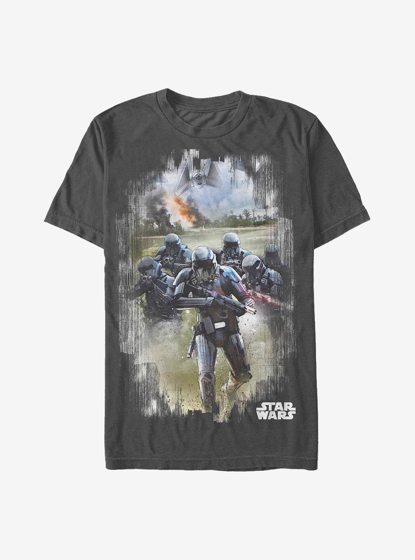 Star Wars Rogue One: A Star Wars Story Storm The Beach T-Shirt, CHARCOAL, hi-res