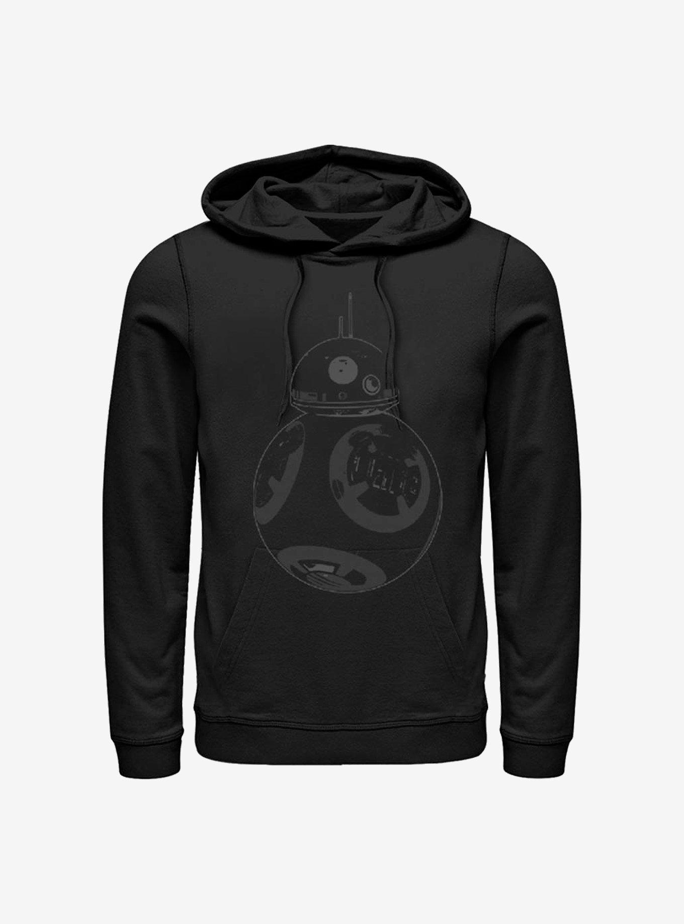 Star Wars: The Force Awakens BB-8 Outline Hoodie, BLACK, hi-res