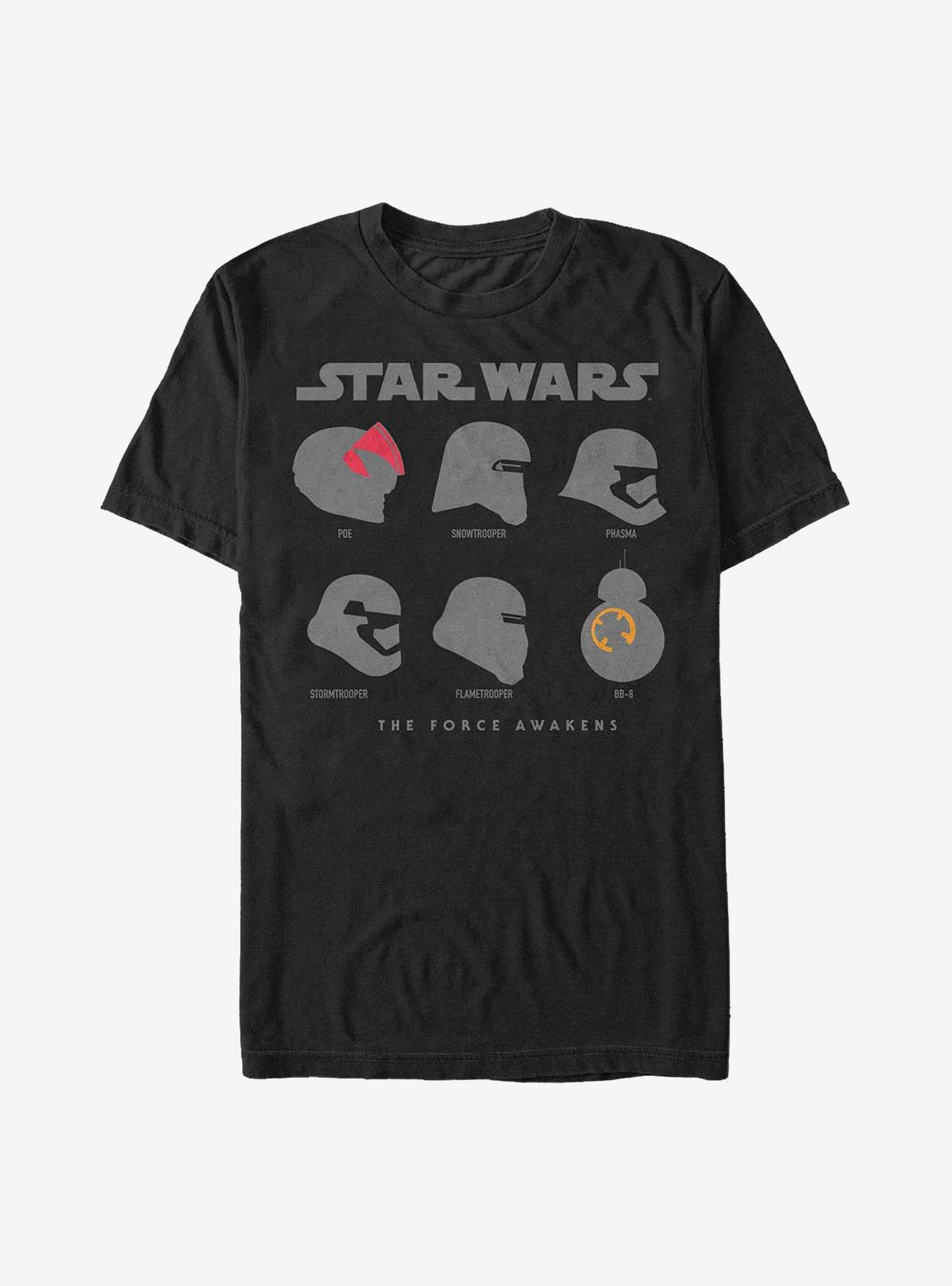 Star Wars: The Force Awakens Famous Heads T-Shirt, BLACK, hi-res