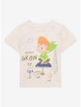 Disney Peter Pan Never Grow Up Toddler T-Shirt - BoxLunch Exclusive, OATMEAL, hi-res