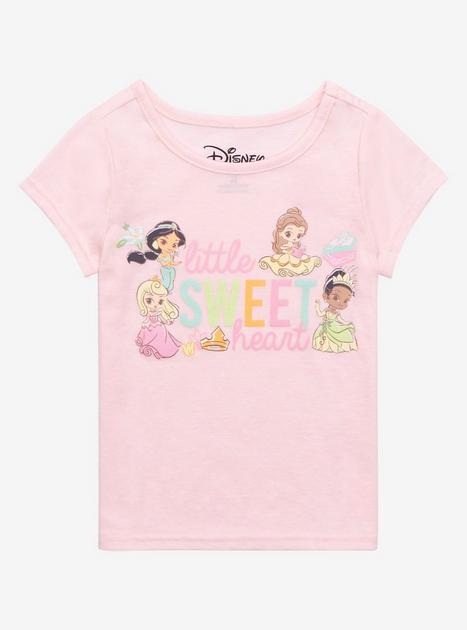 Disney Princess Chibi Characters Little Sweetheart Toddler T-Shirt ...