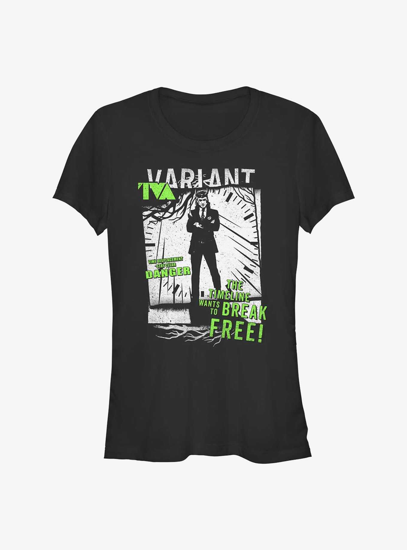 Marvel Loki TVA Displacement Girls T-Shirt, BLACK, hi-res