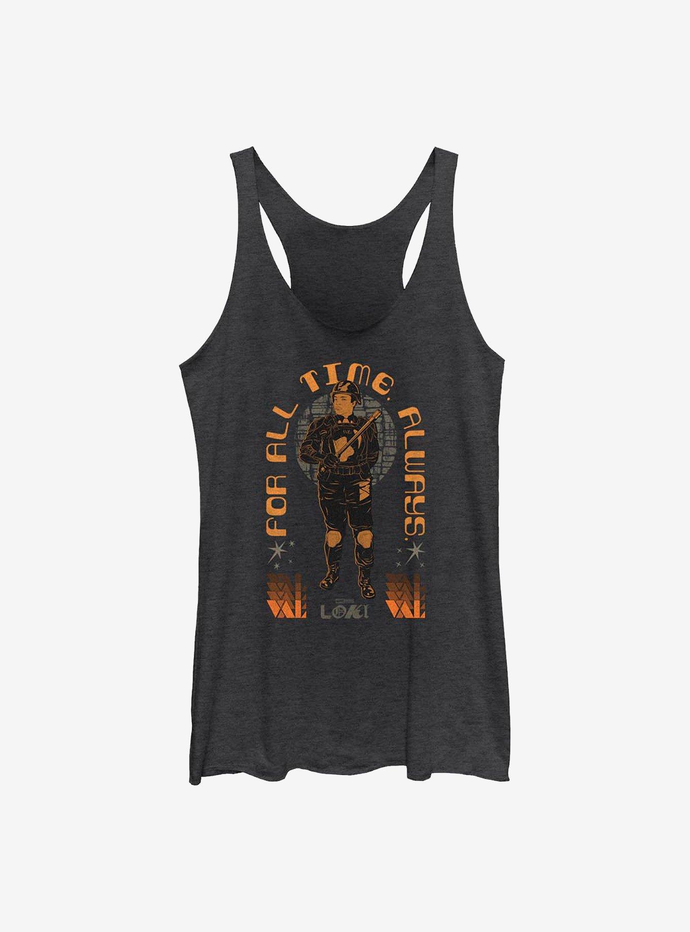 Marvel Loki For All Time. Always. Features Hunter B-15 Girls Tank