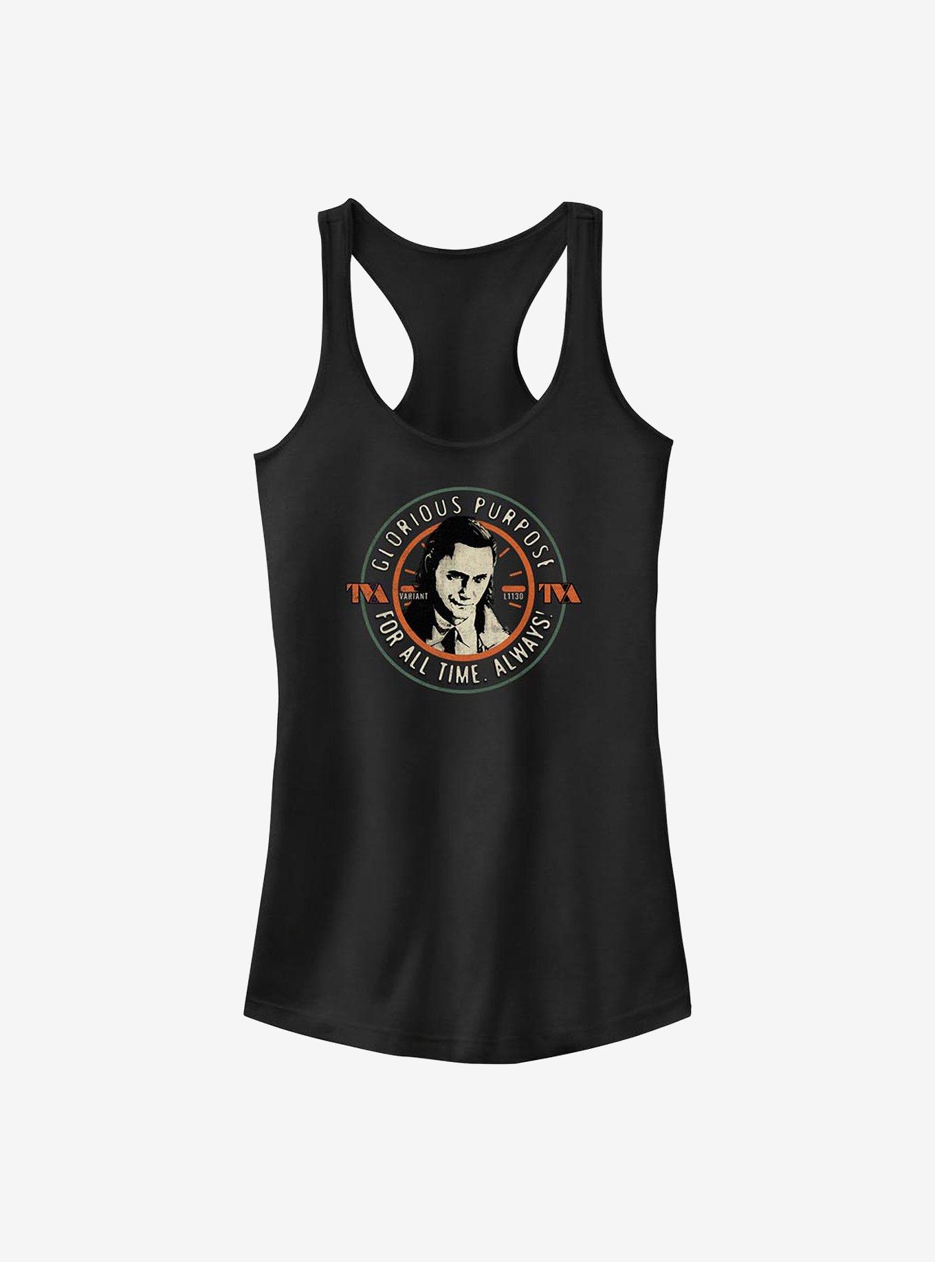 Marvel Loki Glorious Purpose For All Time Girls Tank, BLACK, hi-res