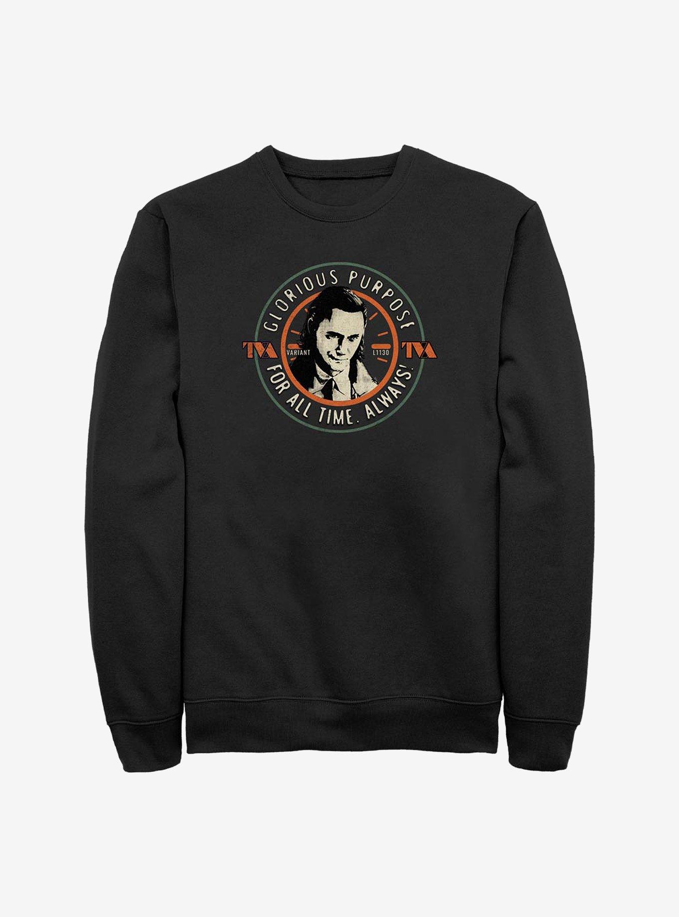 Marvel Loki Glorious Purpose For All Time Crew Sweatshirt, , hi-res