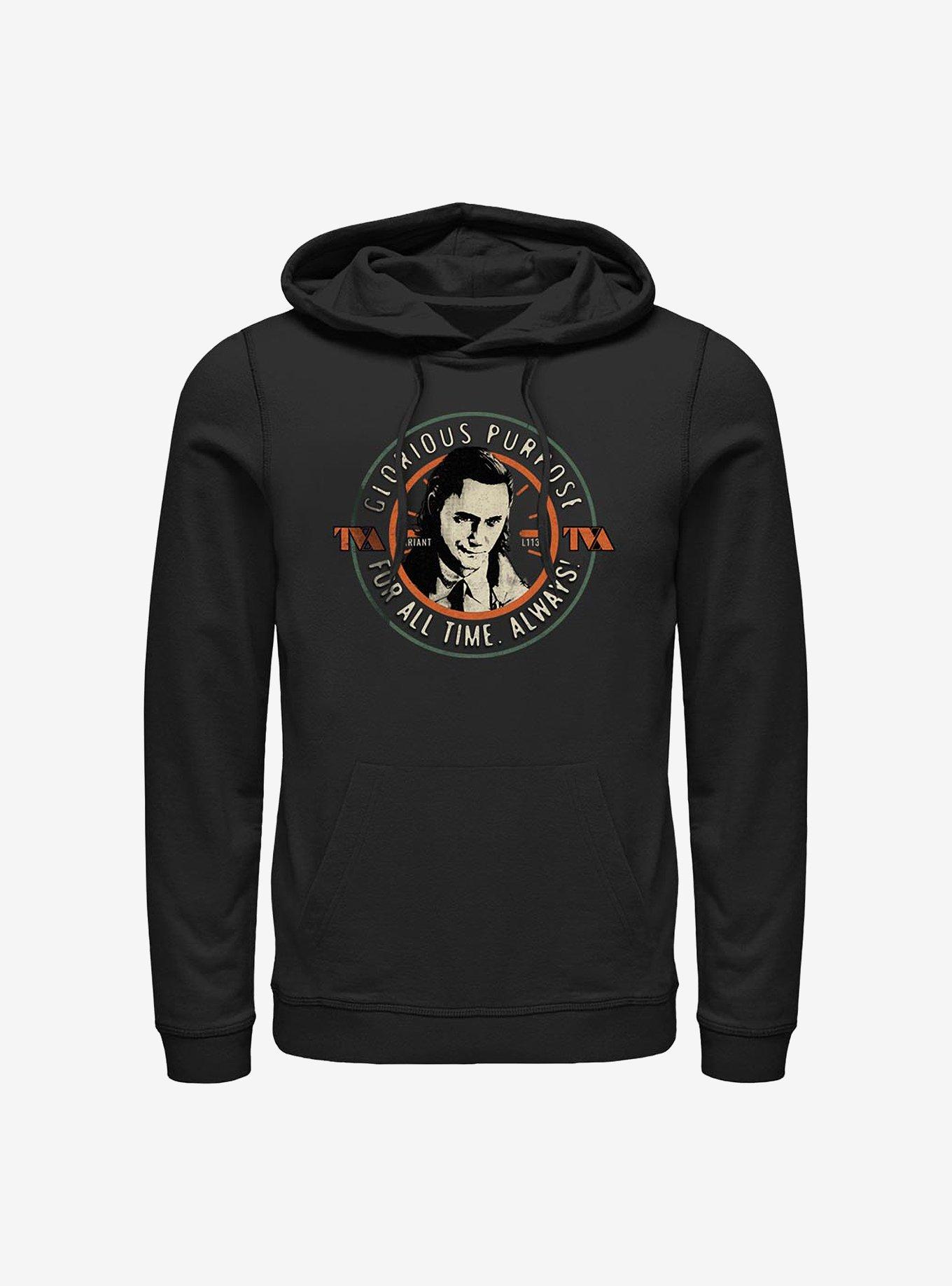 Marvel Loki Glorious Purpose For All Time Hoodie, BLACK, hi-res