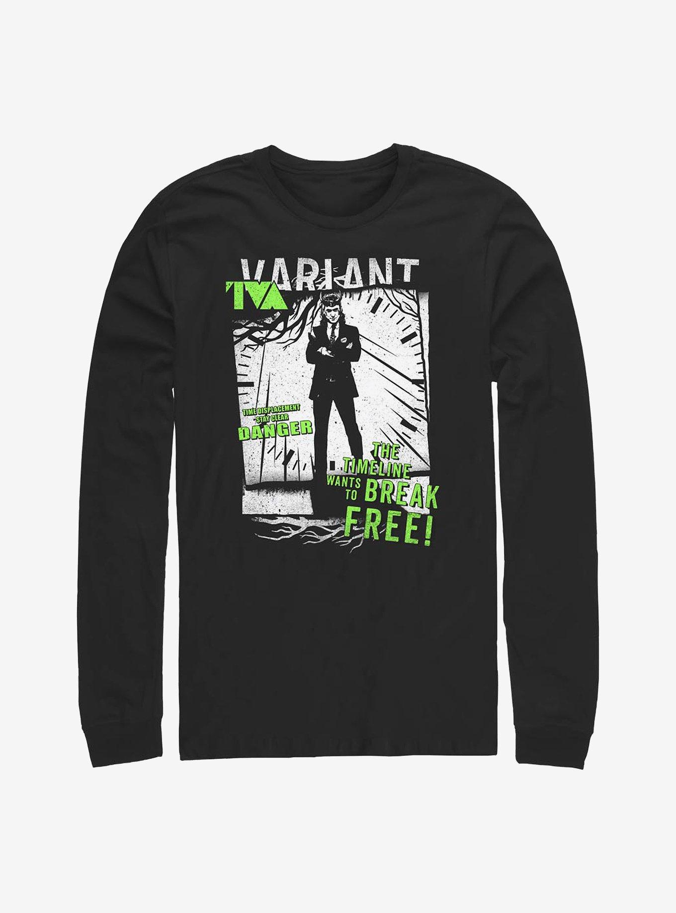 Marvel Loki TVA Displacement Long-Sleeve T-Shirt, BLACK, hi-res