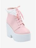 Pastel Pink Angel Wing Platform Boots, MULTI, hi-res