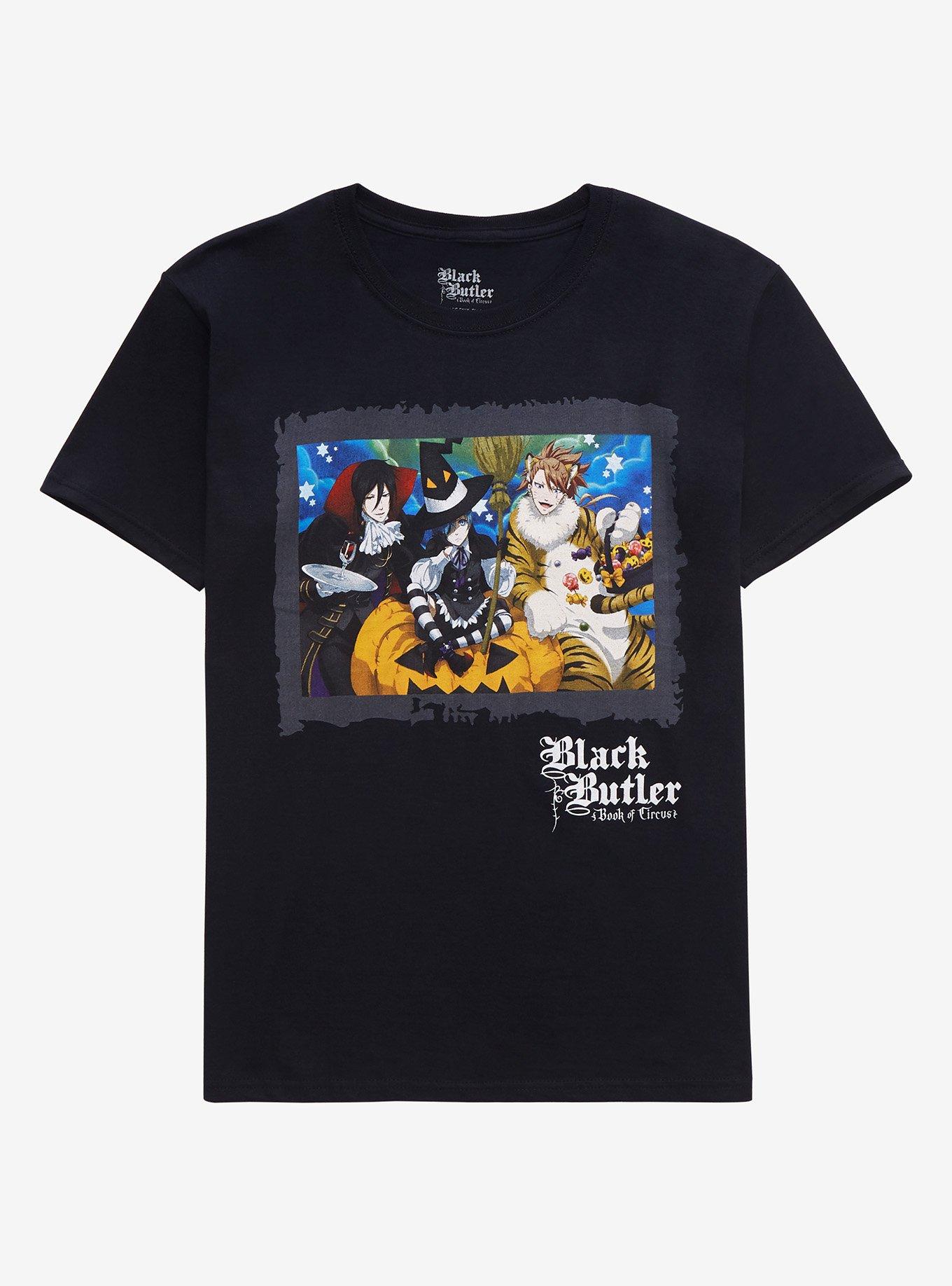 Black Butler: Book Of Circus Halloween Girls T-Shirt, MULTI, hi-res