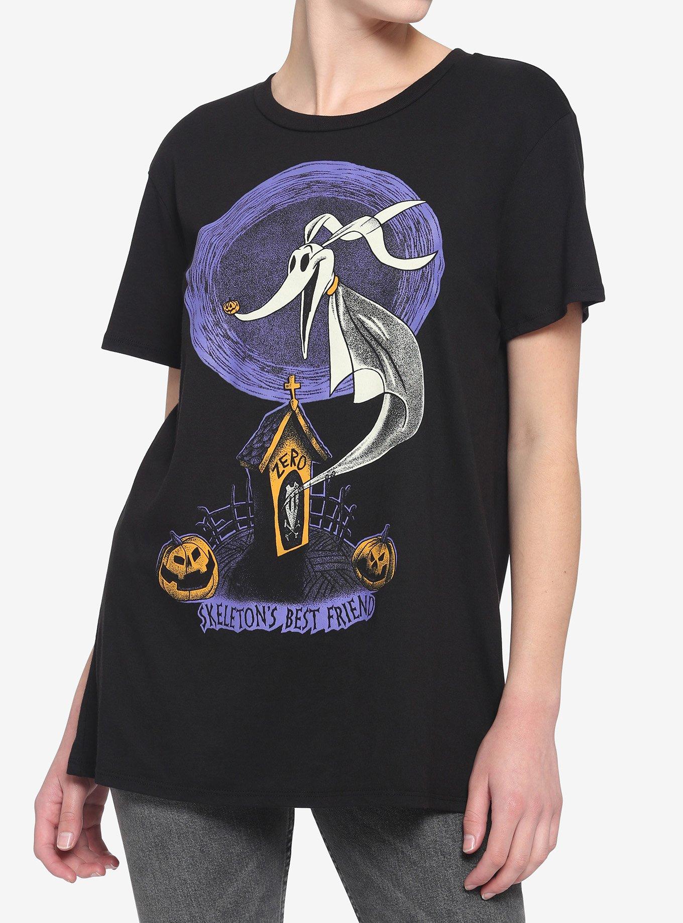 The Nightmare Before Christmas Zero Best Friend Boyfriend Fit Girls T-Shirt, MULTI, hi-res