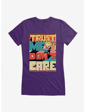 Rugrats Angelica Trust Me I Don't Care Girls T-Shirt, PURPLE, hi-res