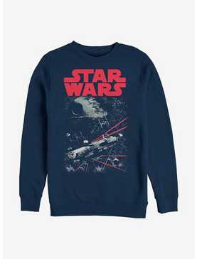 Star Wars Battle In Space Crew Sweatshirt, , hi-res