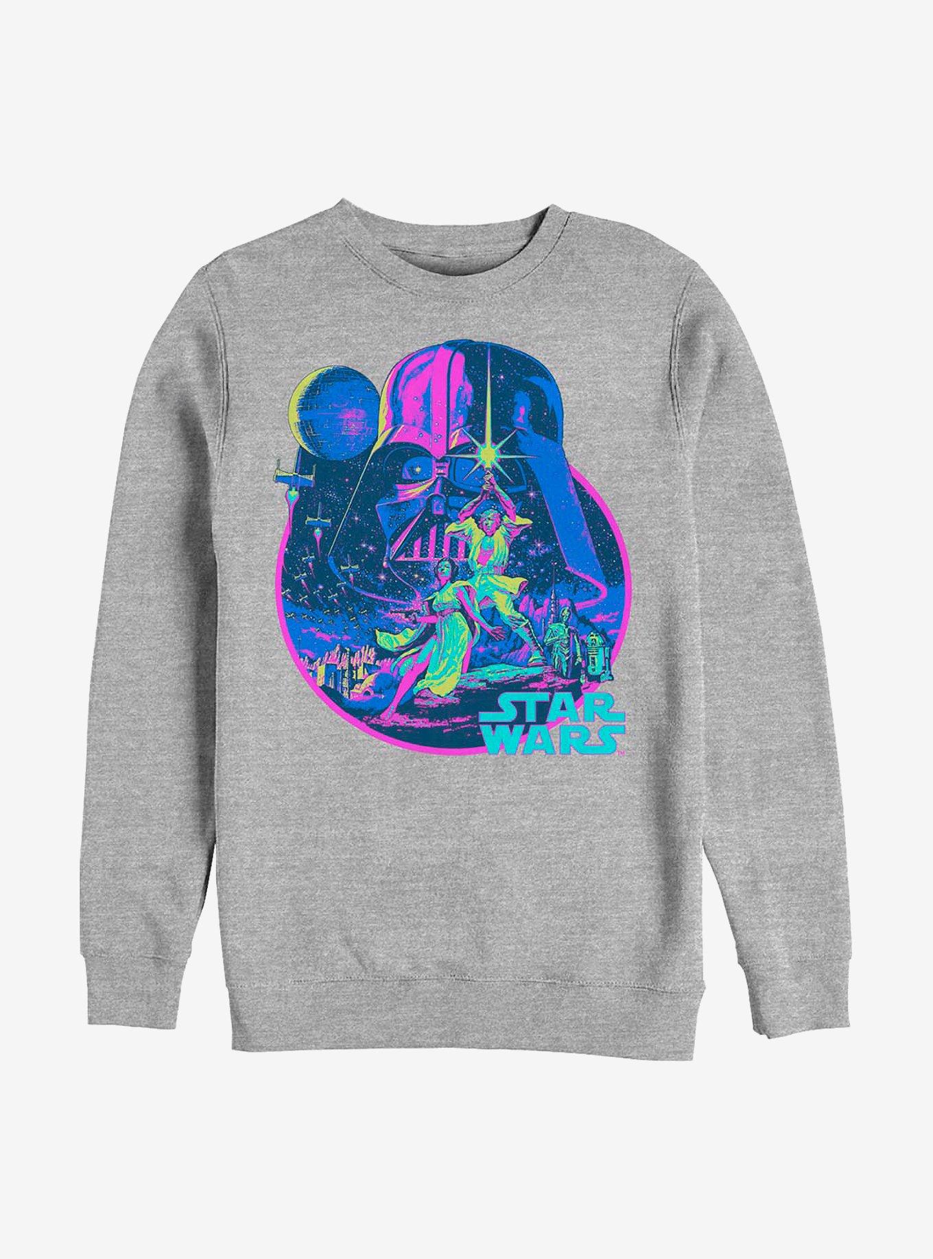 Star Wars Bold Poster Crew Sweatshirt, ATH HTR, hi-res