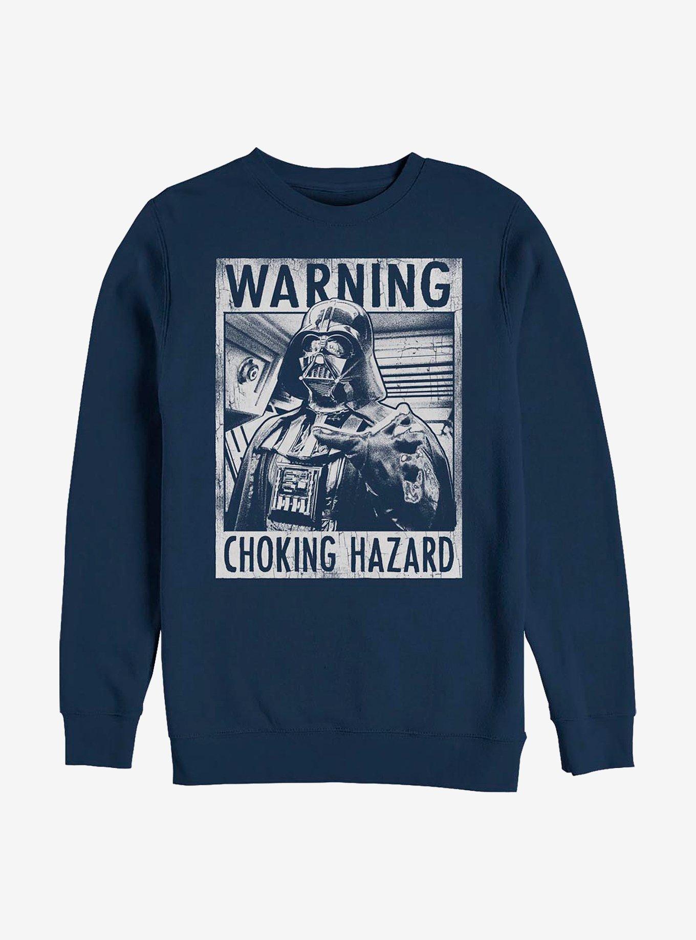 Star Wars Choke Warning Crew Sweatshirt, NAVY, hi-res