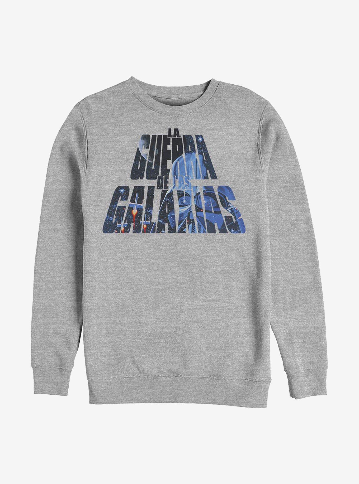 Star Wars De Las Galaxias Crew Sweatshirt, ATH HTR, hi-res