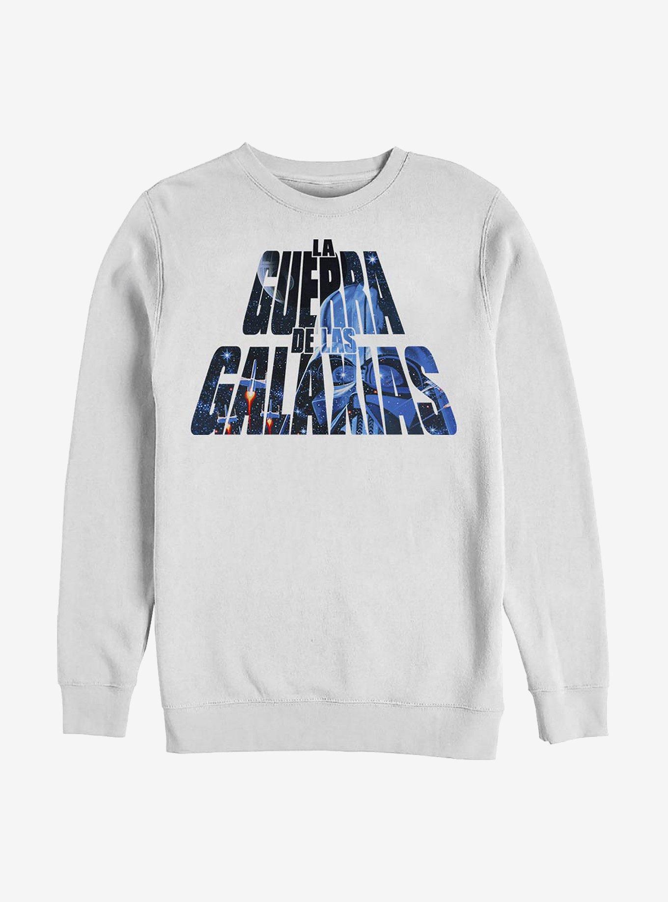 Star Wars De Las Galaxias Crew Sweatshirt, WHITE, hi-res