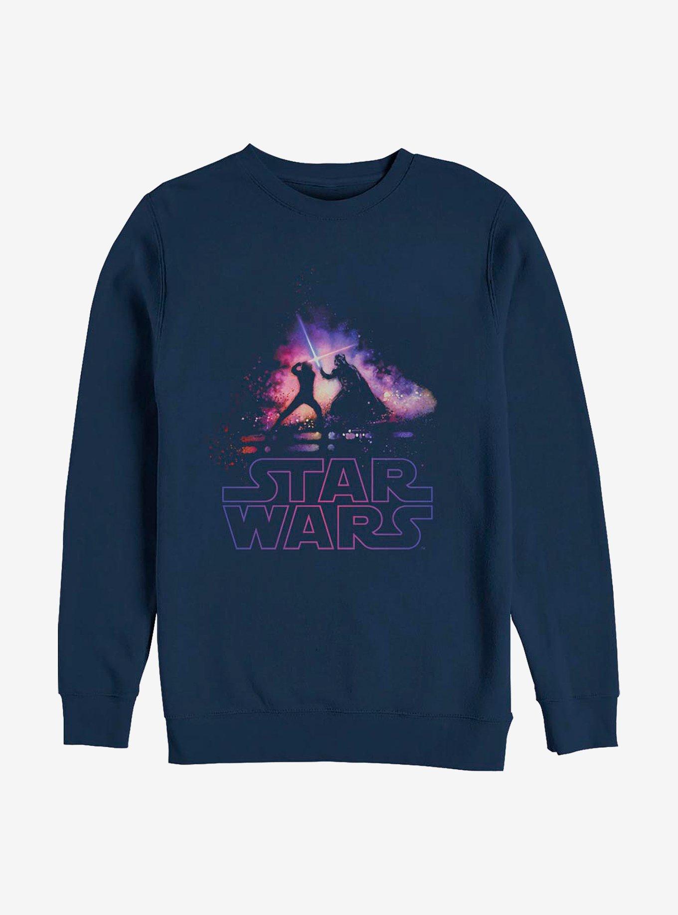 Star Wars Crossing Sabers Crew Sweatshirt, NAVY, hi-res