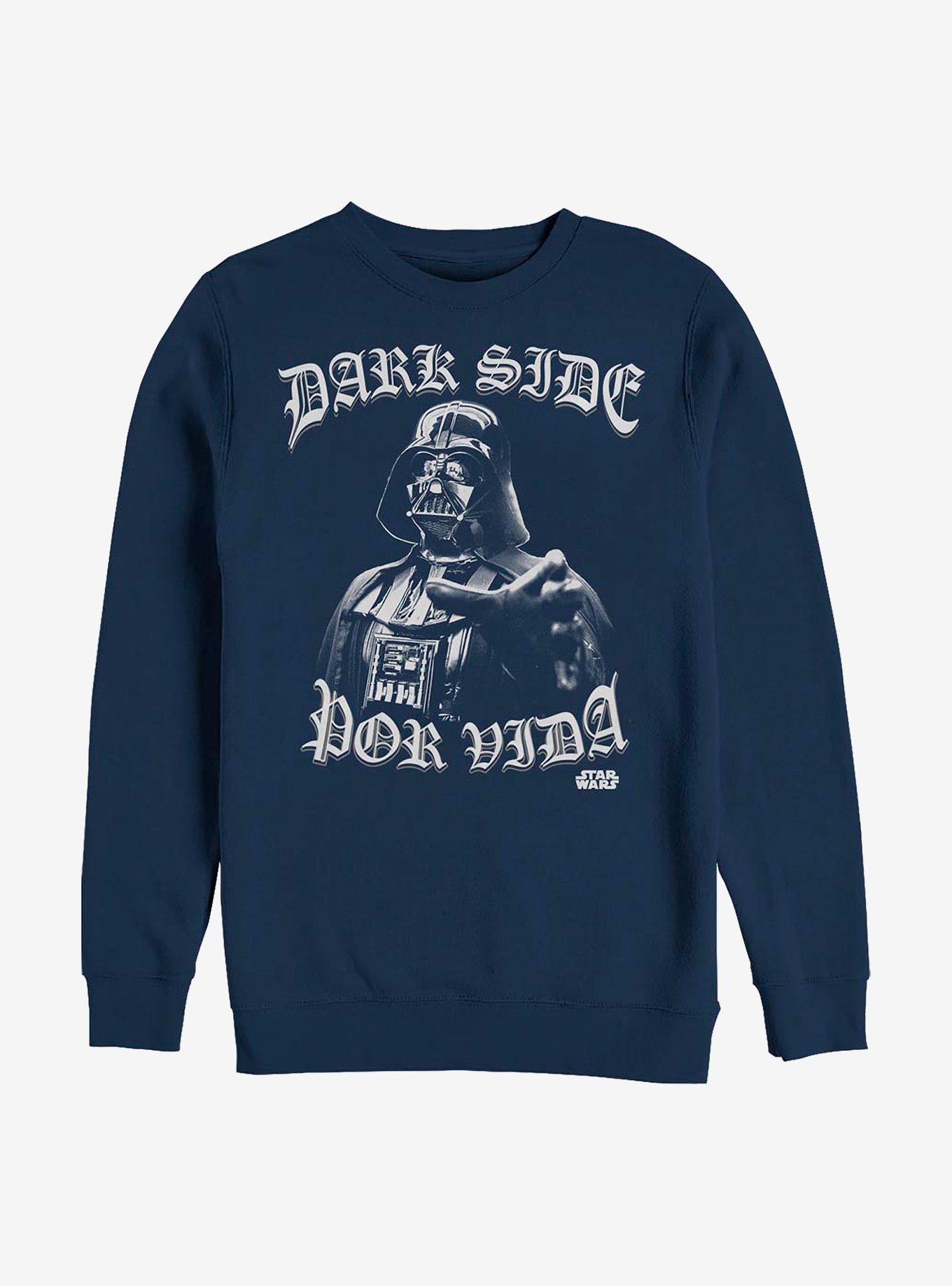 Star Wars Dark Side Por Vida Sweatshirt, NAVY, hi-res
